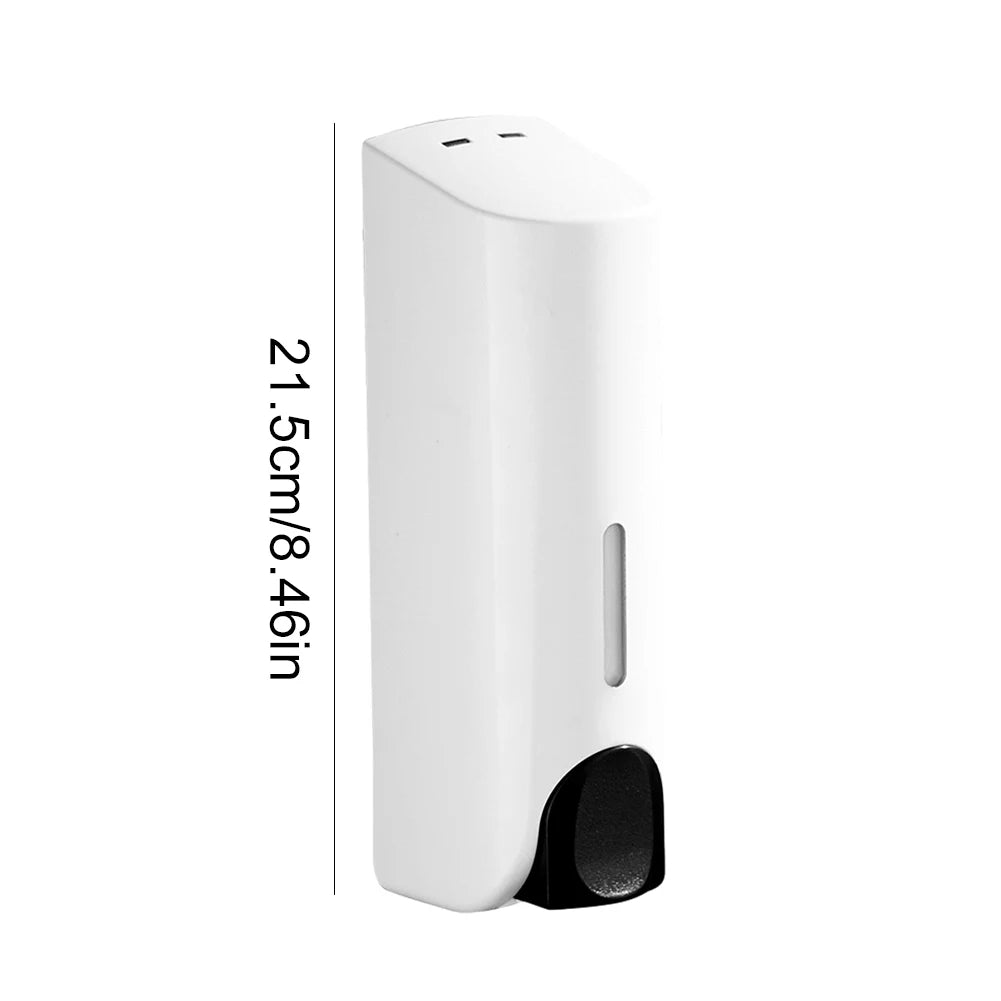 350ML Shower Bath Shampoo Dispenser Waterproof Shower Gel Lotion Soap Dispenser Wall Mount Refillable for Home Hotel Restaurant