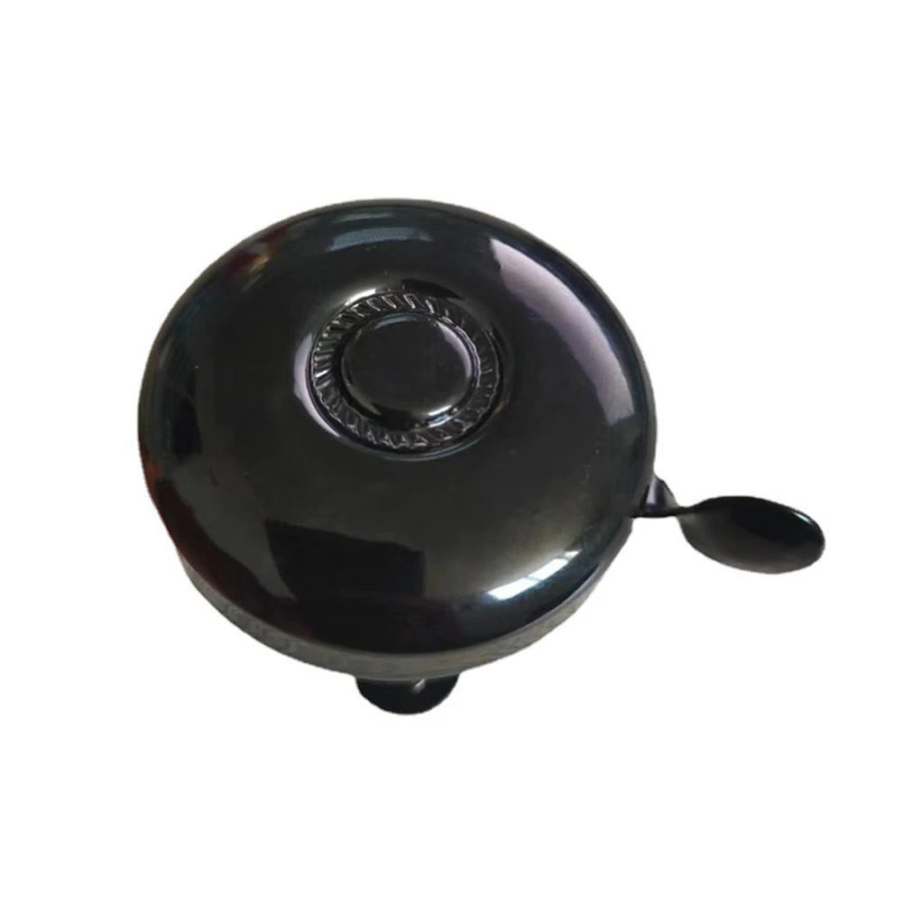5.2cm Retro Bicycle Bell Nostalgic Cycling Doorbell Silver/Black Folding Road Electric Bikes Iron & Plastic Handlebar Accessory