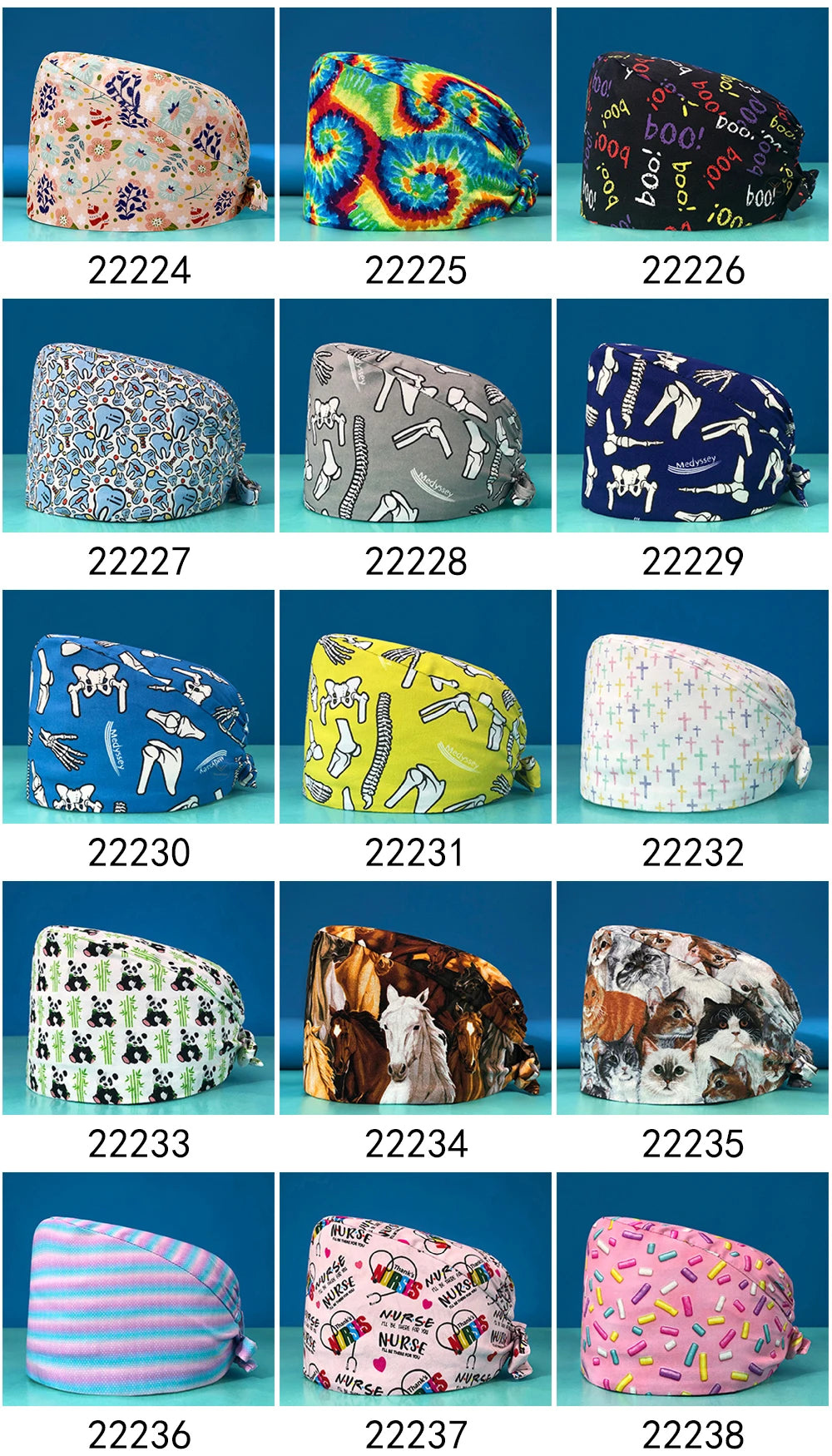 Dentistry Pet Medical Scrub Pharmacist Clinic Hat Dentist Lab Cap Nurse Surgical Working Caps Nursing Hats Cotton with Button