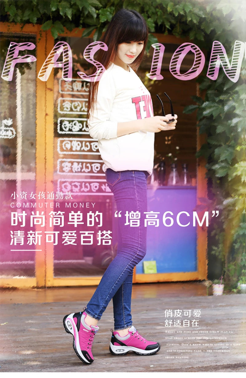 Casual Shoes For Spring And Autumn For Women, Thick Sole Shock-Absorbing Cushion Outdoor Shoes Middle-Aged Mother Travel Shoes
