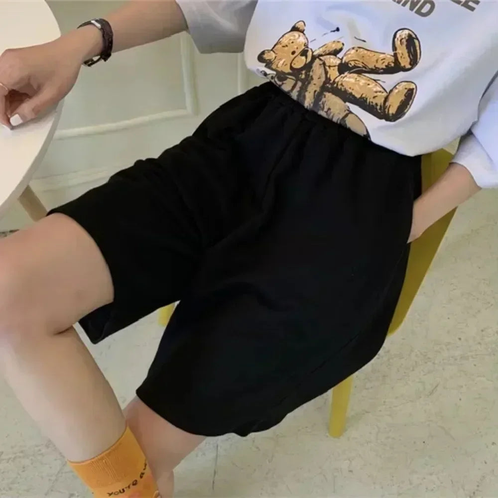 Women's Versatile Casual Loose Shorts, Sports and Fitness Women's Shorts, Summer New Style, Suitable for Both Men and Women