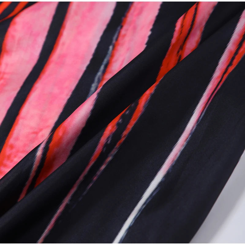 Sexy Printed Women's Dress Wide Sleeve Backless Waist-Closed Hip Package Lady Long Dresses 2026 Summer Autumn Chic Female Robe