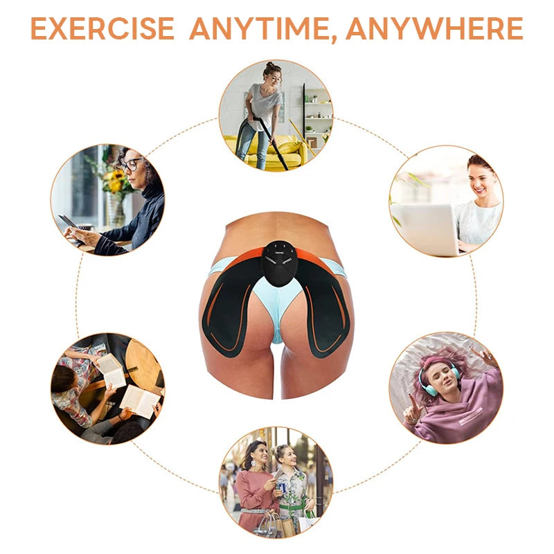 EMS Muscle Stimulator Buttocks Muscle Massager Hip Trainer Fitness Fat Burning Buttocks Arm Abdomen Trainer Apparatus Slimming