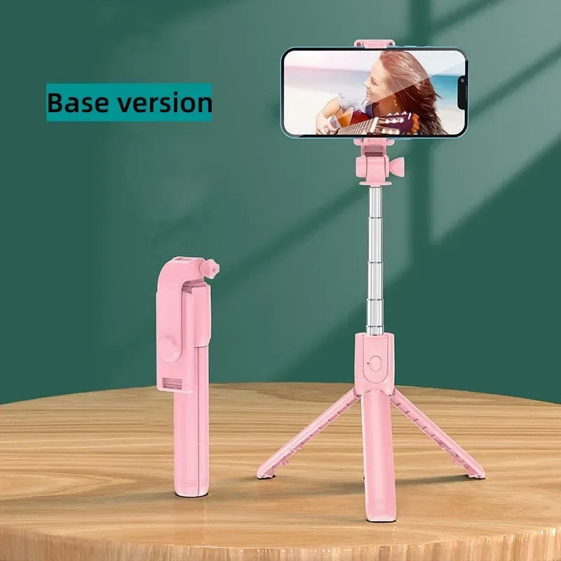 Wireless Bluetooth Selfie Stick Tripod Stand Extendable Universal Mobile Phone Holder For Live Streaming Selfie Video Recording