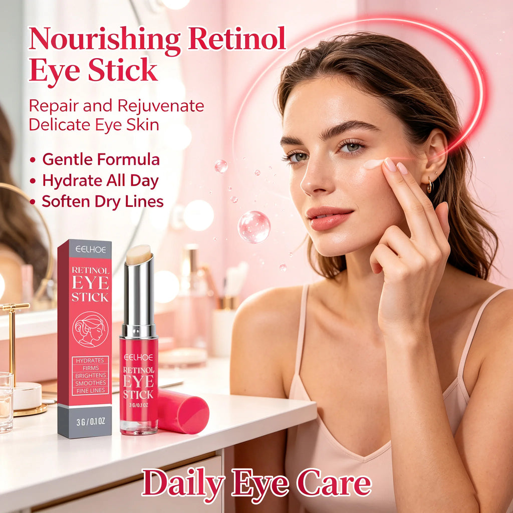 Retinol Eye Cream Lightening Dark Circles Remove Eye Bags Firming Skin Instant Eye Repair Serum Stick Brighten for Women Eyes Ca