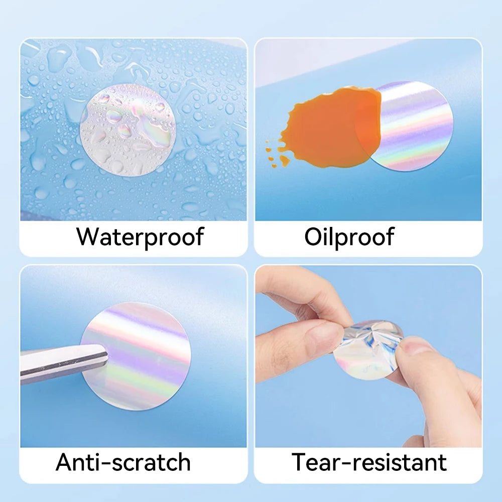 For NiiMBOT M2 Transfer Label Printer White Transparent Dazzling Color Label Sticker Paper Adhesive for Office/Outdoor Keep Long