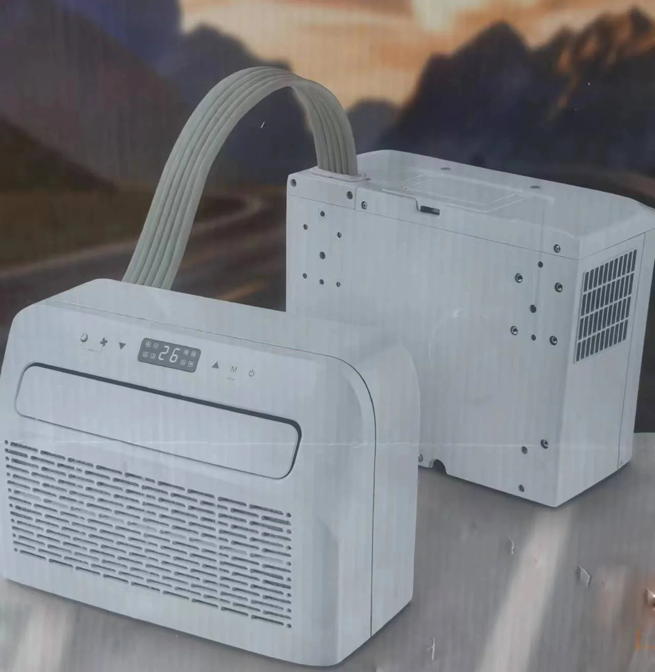 Por Air Conditioner With Cooling, Fan and Dehumidifying, WIFI Function RV air Conditioner Camp air Conditioner 5000 Btu