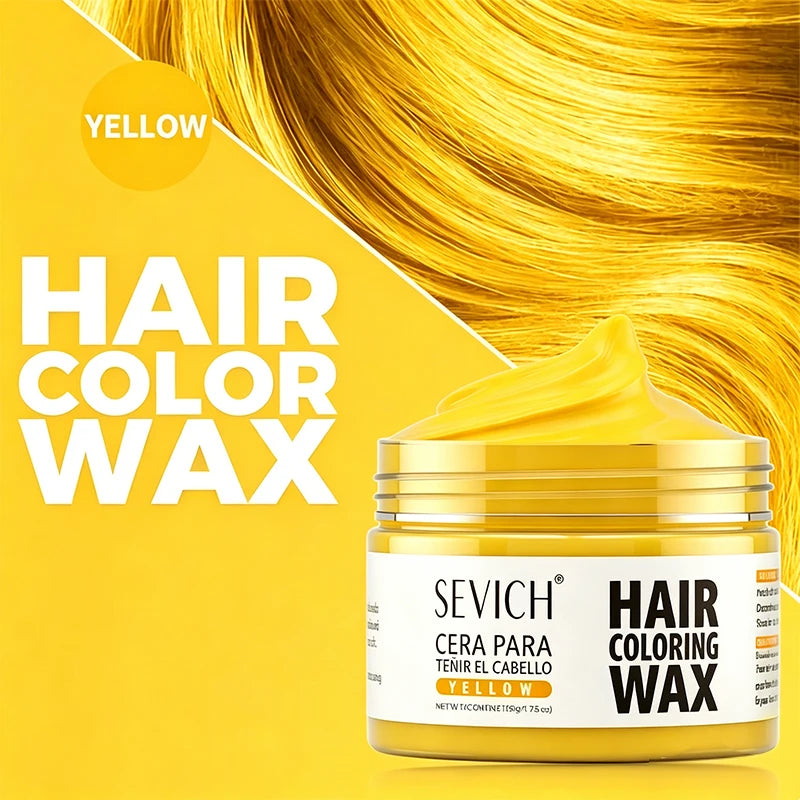 Valentine's Day DIY Hair Dyed Mud Halloween One-Time Hair Coloring Wax Hair Colour Cream for Eyebrow Beards Coloring Styling