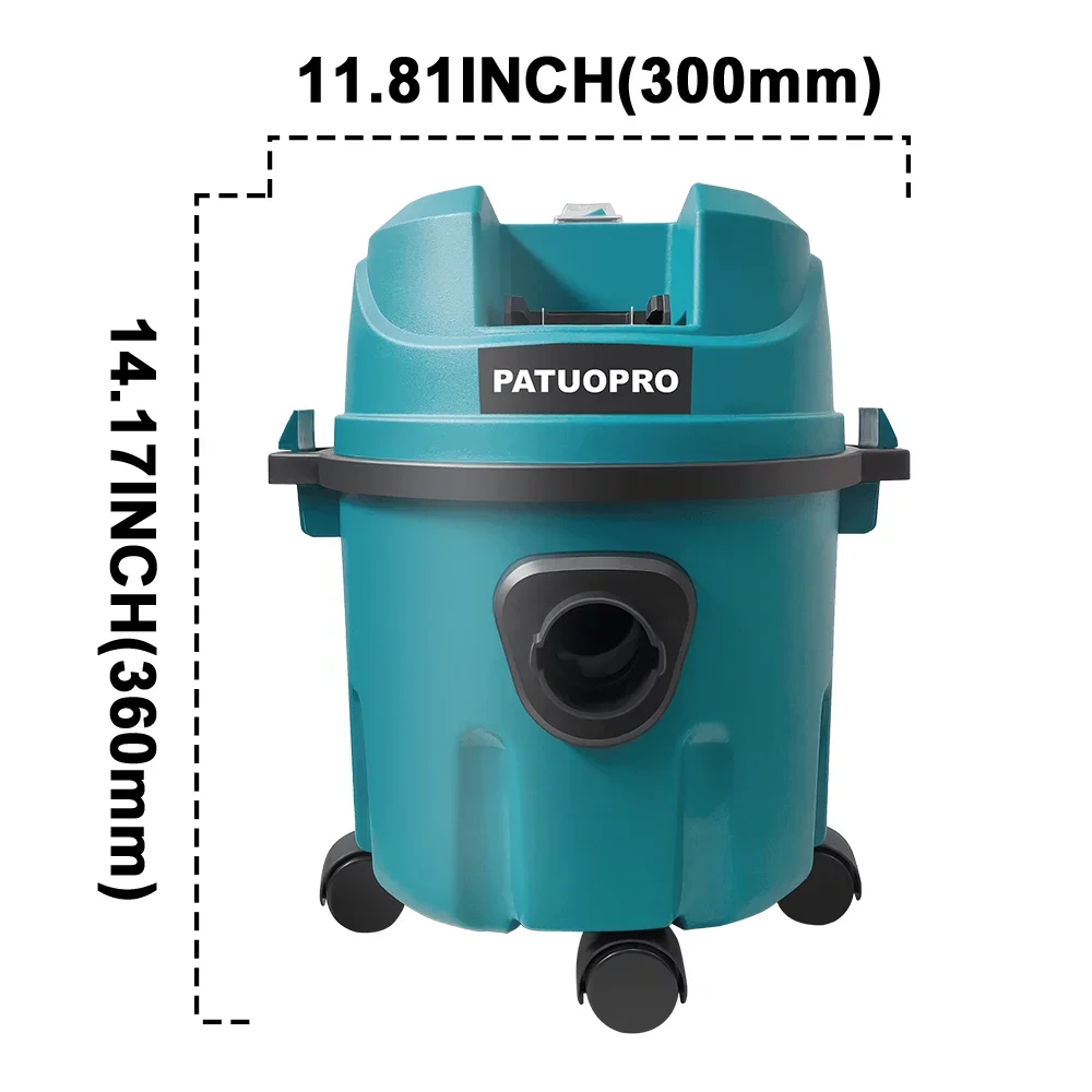 Rechargeable 10L Wet/Dry Vacuum Cleaner Cordless Barrel Dust Car Pet Hair Multifunction Collecter Machine For Makita 18V Battery