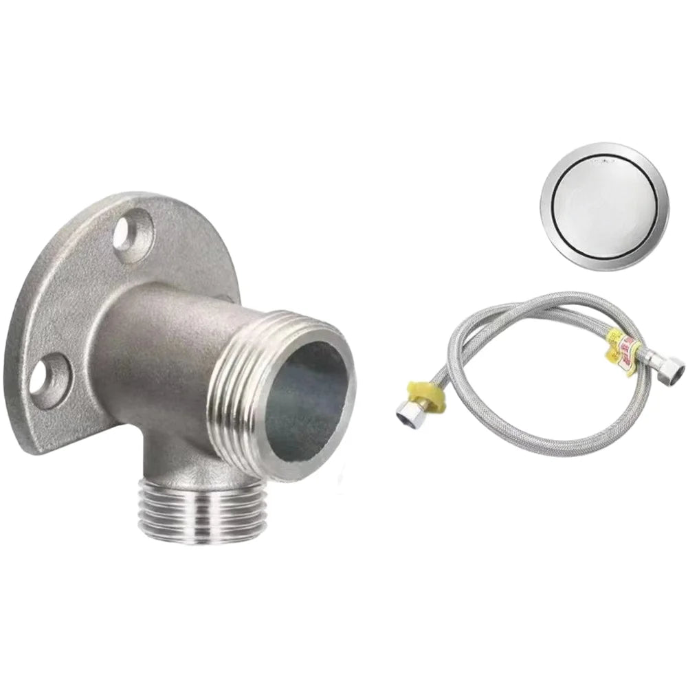 Bathroom Faucet Fixed Base Stainless Steel Wall Mount Faucet Bracket Shower Inlet Outlet Mix Water Valve Parts