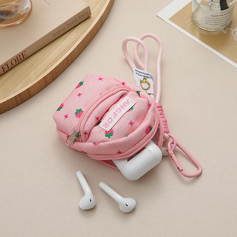 HOMEFISH Women's Bag Pendants Lipstick Earphones Mini Storage Bag Trendy Versatile Bag Accessories Multifunctional Coin Purses