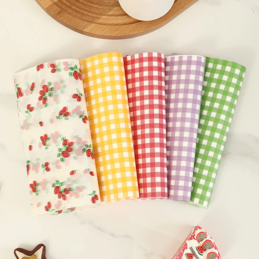 50Pcs Oilproof Wrapping Paper for Bread Sandwich Burger Fries, Food-grade Wax Paper Baking Tools Kitchen Gadgets For Party Gift