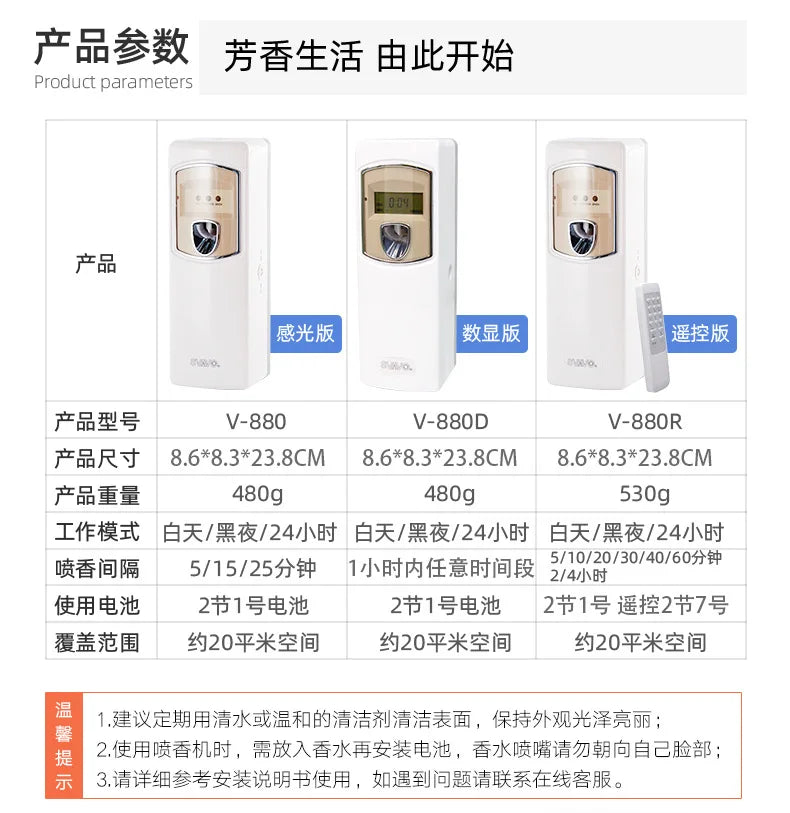 For Ruiwo Wall Mounted Aromatherapy Diffuser Remote Control Home Hotel Air Fragrance Machine Scent Dispenser Essential Oil