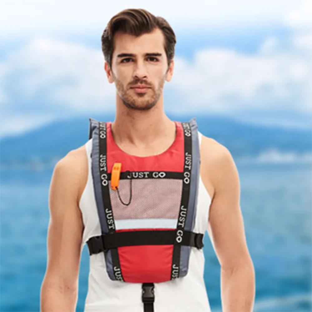 2023 New Adult life vest Boating rafting Swimming Kayaking surf paddleboard Life vest Portable water sports buoyancy vest