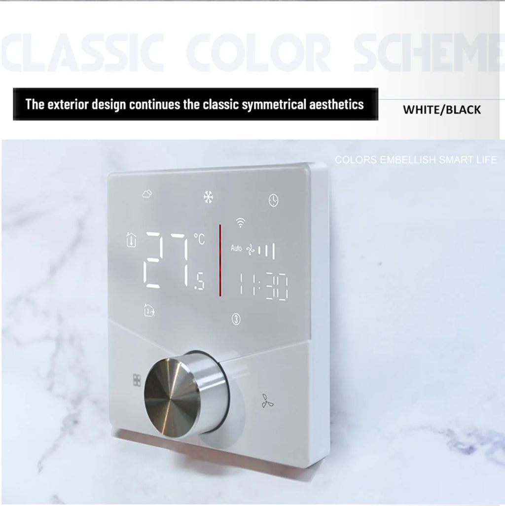 EU 24V 220V WIFI Smart Air Conditioner Thermostat Temperature Controller for Cooling Heating Programable Thermostatic Valve