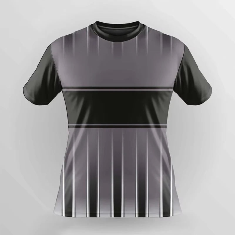 Simple Fashion Quick Dry Sports T Shirts Summer Casual Short Sleeve 3D Printed T-shirts Loose Breathable Running Badminton Tees