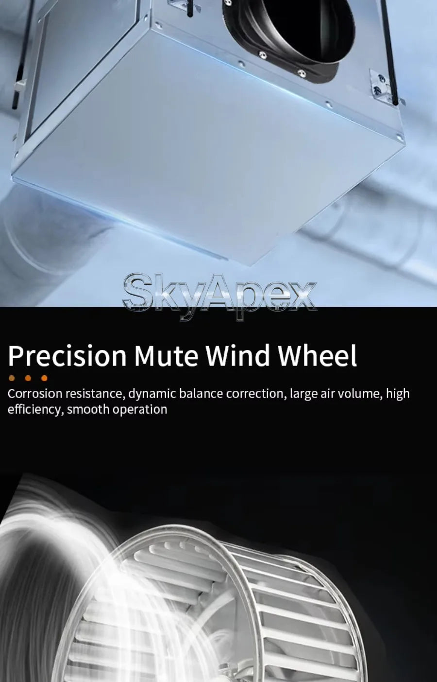 Factory Direct Powerful Smoke Extraction Fan Large Air Volume Commercial Kitchen Exhaust Hood Fan Total Smoke Elimination Blower