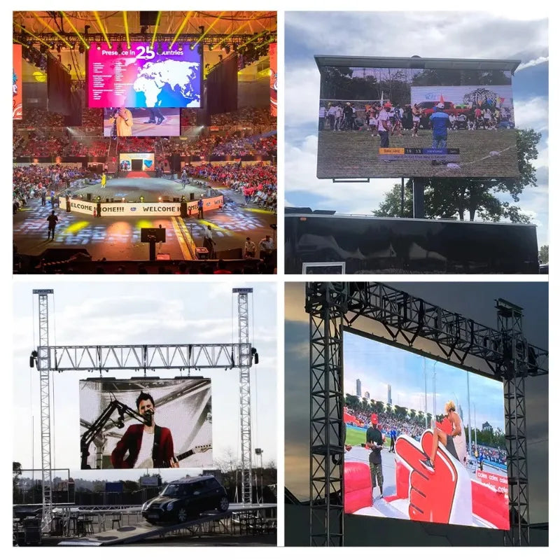 P2.6 P2.9 P3.9 Rainproof LED Video Wall Seamless Splicing Movable Stage Wedding Outdoor Event Rental Display Screen