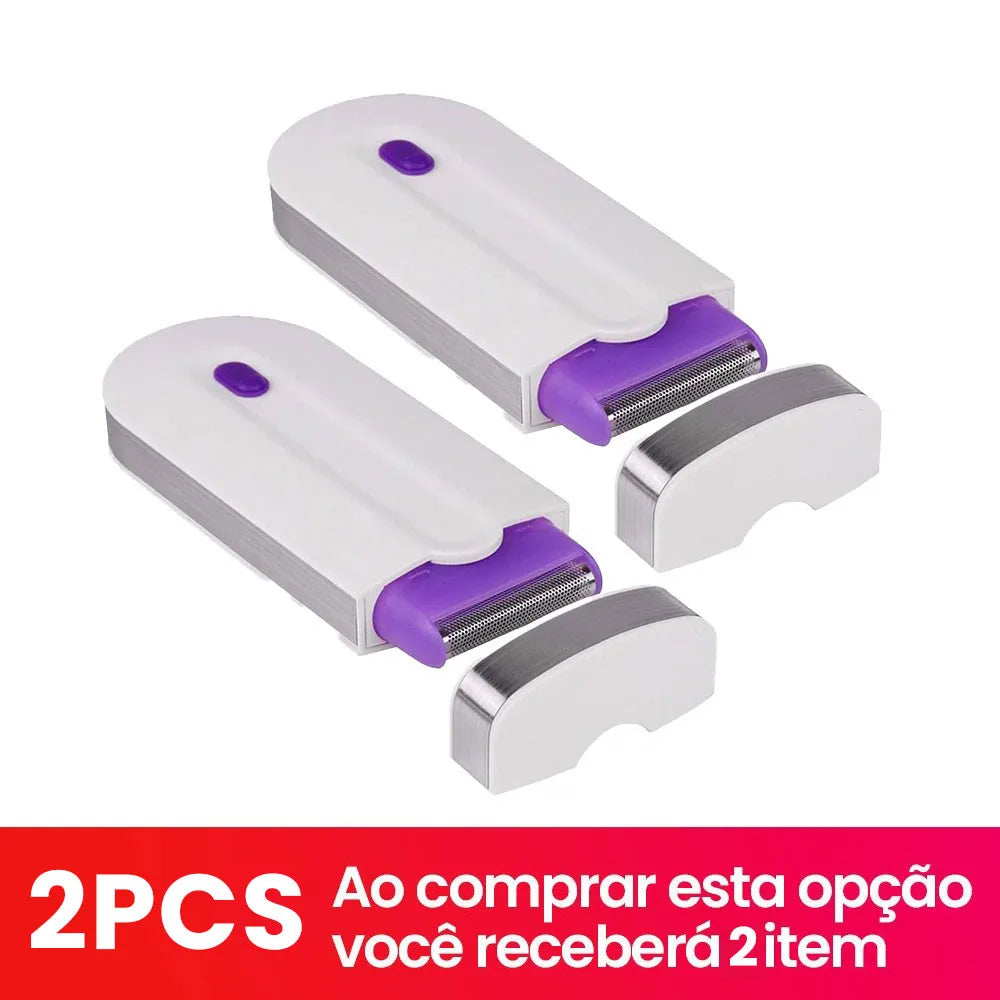 Depilador Elétrico Portátil Feminino Recarregável Aparador Pelos Corpo Axilas Pernas Pele Sensível Viagem