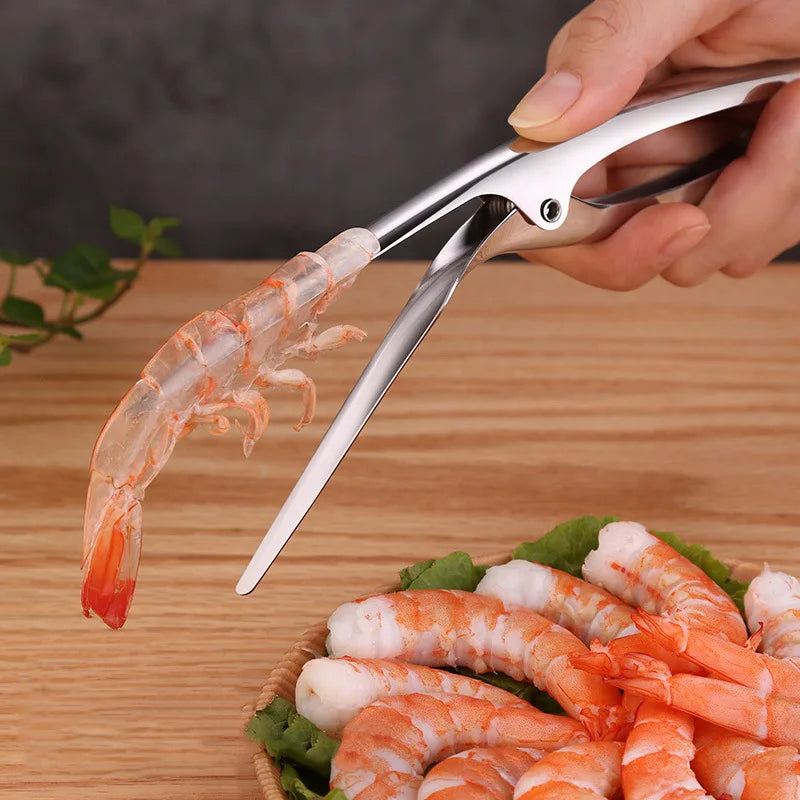 Kitchen Accessories Shrimp Peeler Stainless Steel Seafood Cooking Tools Creative Convenient Shrimp Peel Device Kitchen Gadgets
