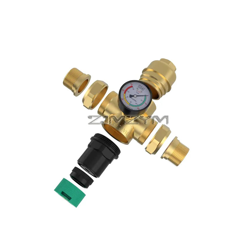 Honeywell Large Flow Pressure Reducing Valve Brass Double Live Connection Same Pressure Adjustable Valve for Water Heat System