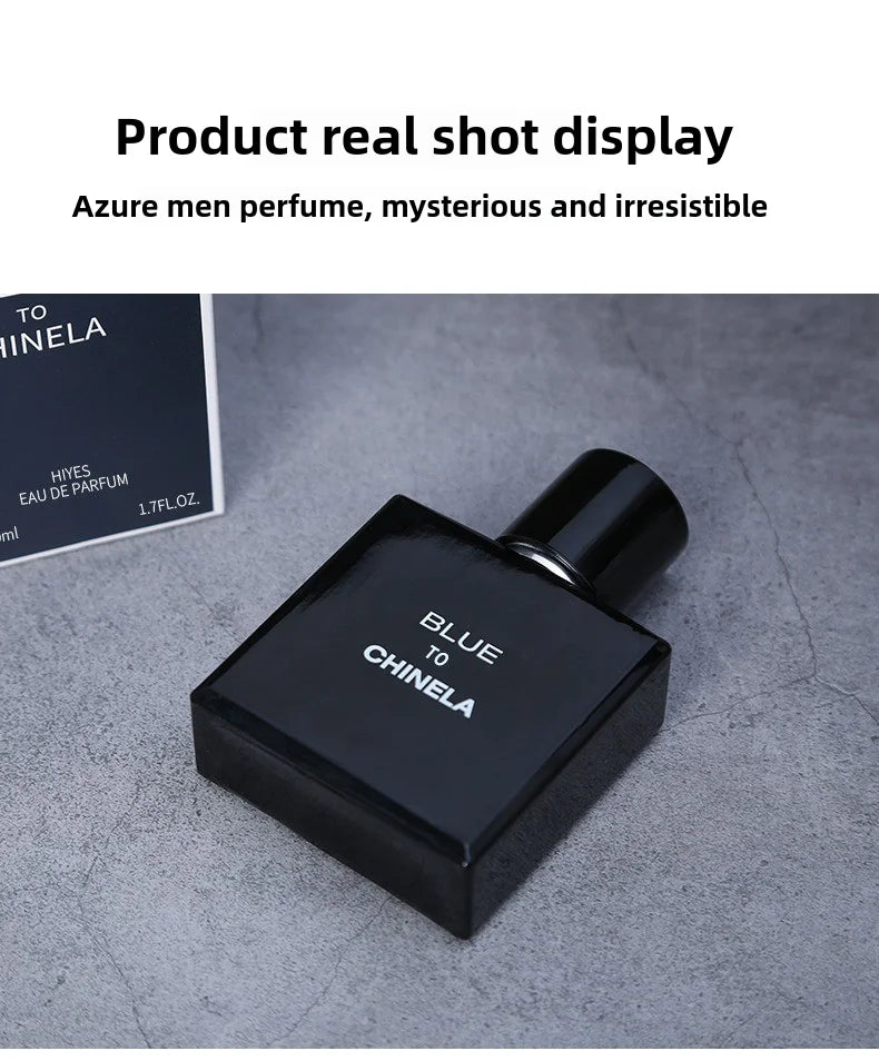 Men's Fresh Cologne Intense Long-Lasting Fragrance 8 Hours Bleu Men's Cologne Long-lasting Fresh Scent Masculine Charm Natural