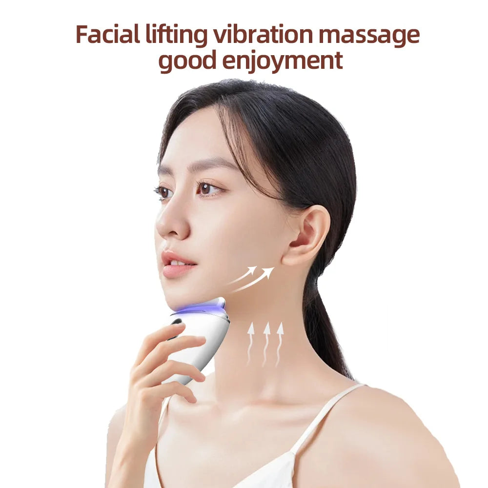 Scraping Machine Facial EMS Microcurrent Introduction Color Light Rejuvenation Massage Beauty Neck Beauty Instrument Household