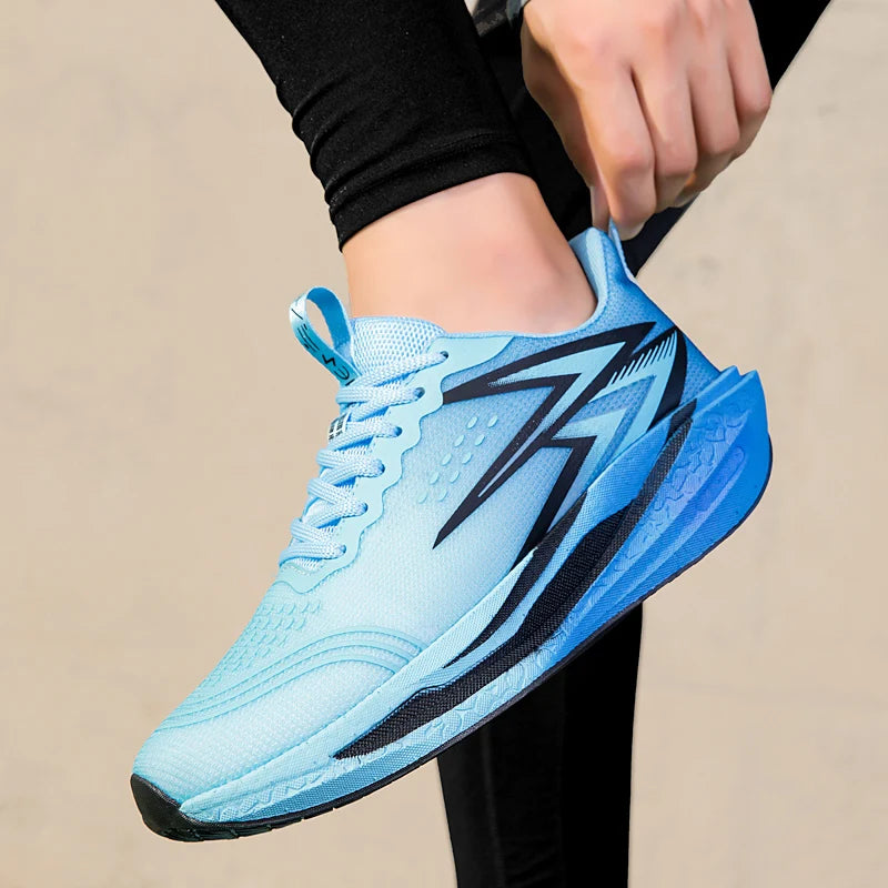 NEW Running Shoes Carbon Board Marathon Men Sports Breathable Lightweight Women's Comfortable Athletic Nonskid Sneakers Casual