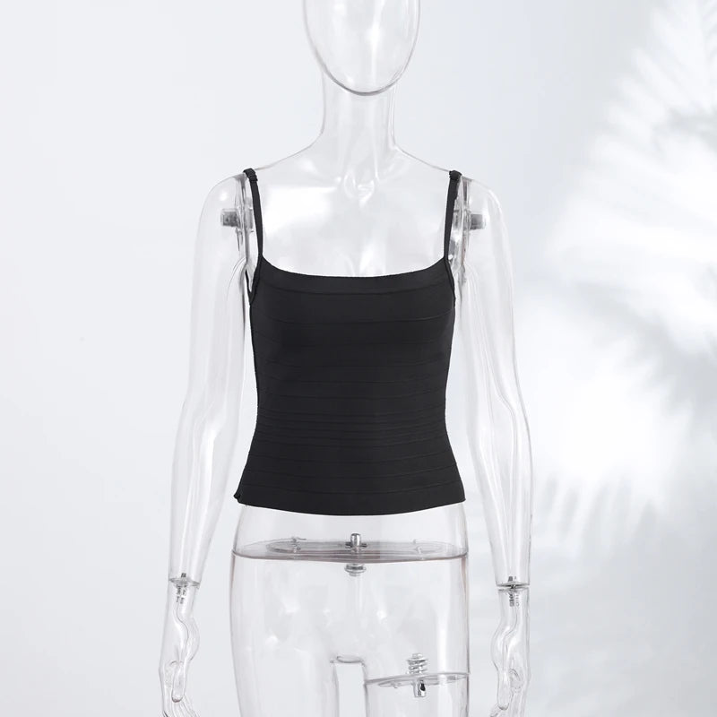 Sexy Striped Women's Slip Top Elastic Slim Waist-Closed Lady Vests 2026 Spring Summer Fashion Female Party Vacation Tanks New