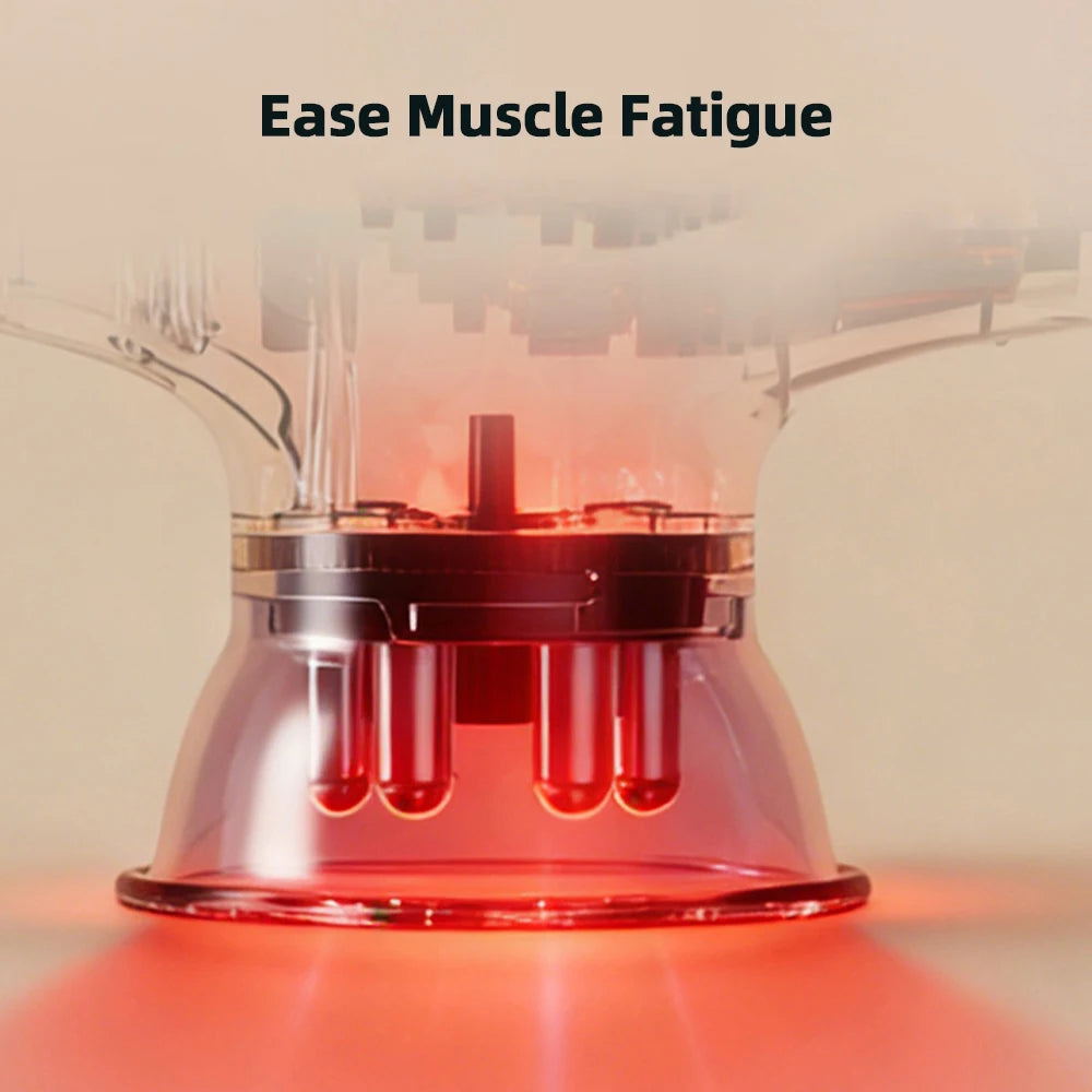 3+1 Body Sculpting Machine Red Light Vacuum Cupping Sculpting Machine Dual Modes Portable Face Body Slimming Massager