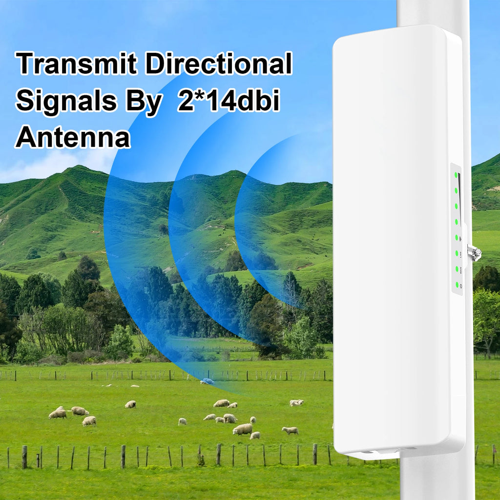 COMFAST 300Mbps Outdoor Wifi Repeater Wireless Bridge 2.4G Wifi CPE Bridge Long Range Extender Access Point Wifi 3-5KM Coverage