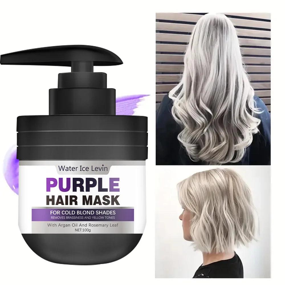 Purple Keratin Hair Mask Repairing For Hair Damaged Maltreated Moisturizing Nourishing Repairing Hair Mask Hair Care Conditioner