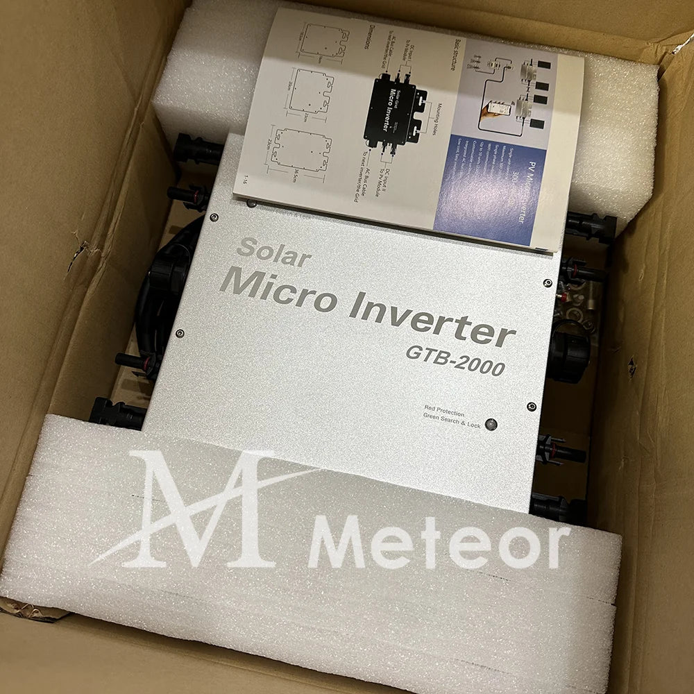 2000W 2400W 2800W Micro Inverter 110V or 220V 230V MPPT On Grid Solar System for Home Appliance Camping Waterproof IP65