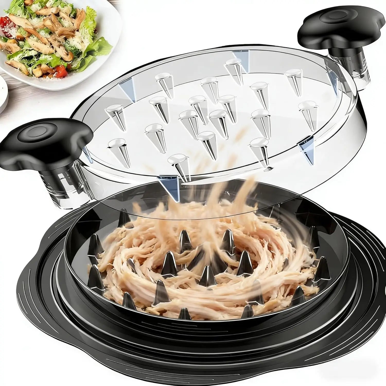 Chicken Shredder Non-Slip Meat Grinders For Pork Beef Cooked Chicken Breasts Vegetable Kitchen Tool Ergonomic Handle Shredder