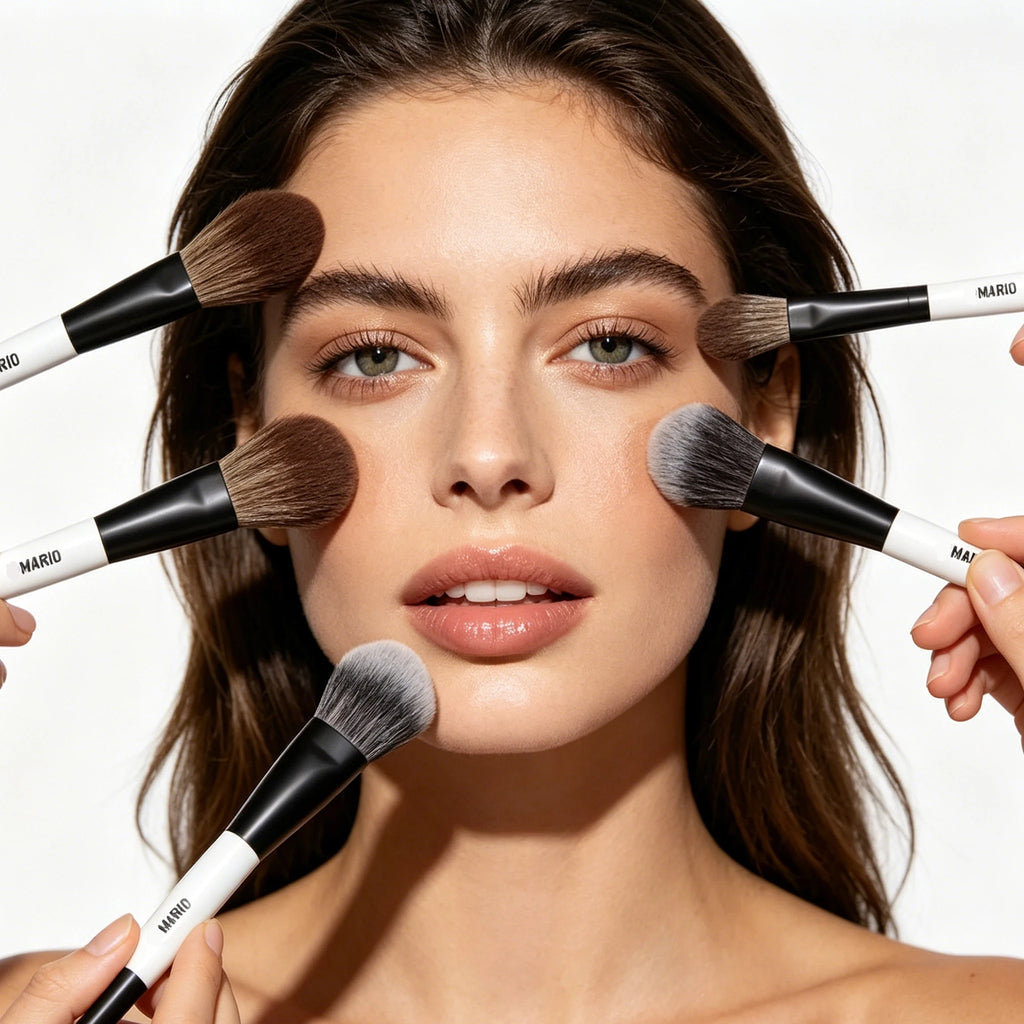 F1 F2 F3 F4 F5 E6 EF1 E3 E4 E5 F7 EF2 E3 Makeup Brush Highlight Blush Ambient Soft Glow Brush Soft Fiber Hair Cosmetic Brush