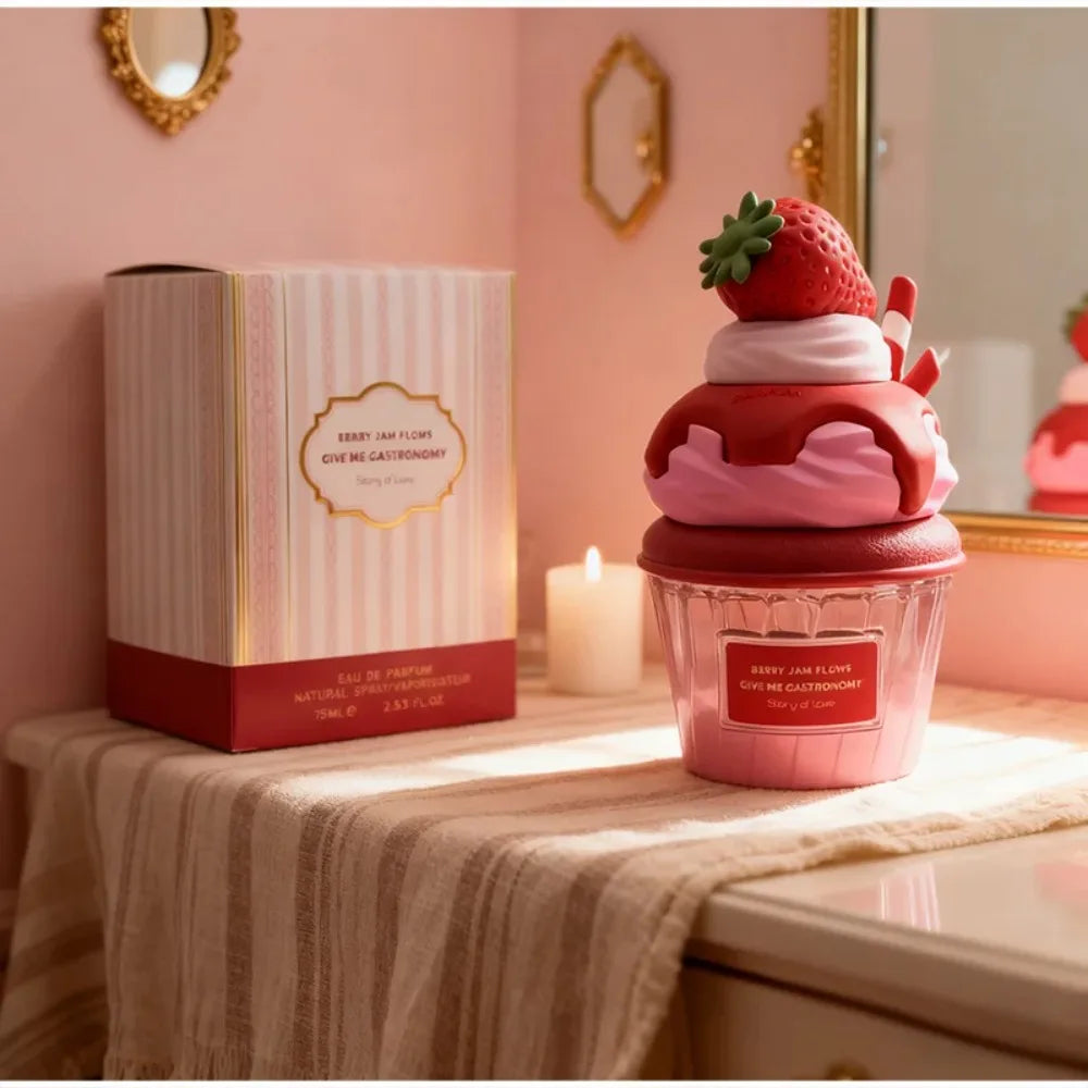 Arab Dubai Perfume Spray, Gourmand Women’s Fragrance, with Notes of Chocolate Cookie, Ice Cream, Strawberry, and Orange Citrus
