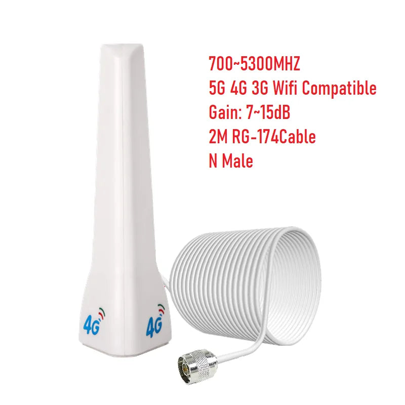 Indoor Cellular Mobile Cellphone Signal Panel Ceiling Whip 5G 4G 3G Splitter Antenna for Router Amplifier Booster Repeater AP