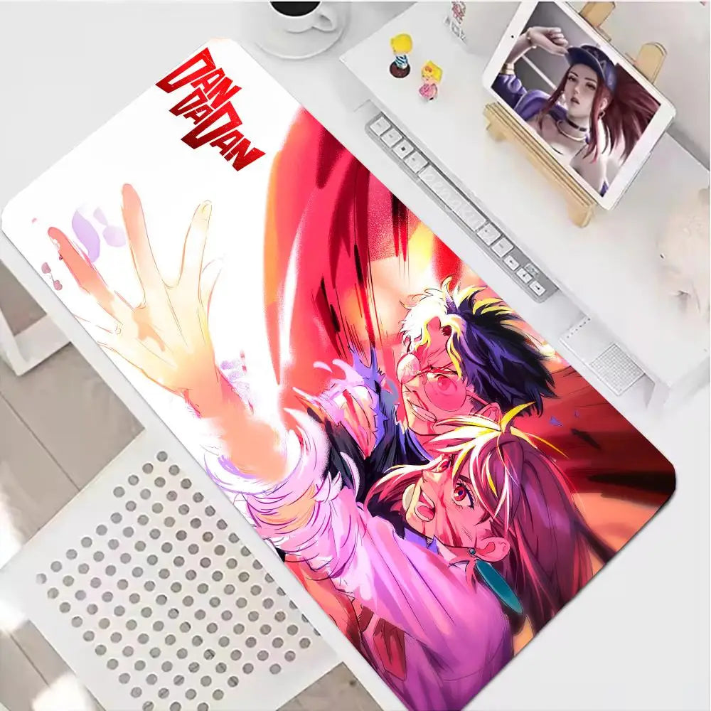 Dandadan Mouse Pad XXL Anime Extended Laptop Ayase Momo Takakura Ken Seiko teclado Mousepad Gaming Accessories Keyboard Desk Mat