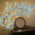 72/96/144 LED Cherry Blossom Branch Lights USB Pink Flower Fairy Lights Indoor Bedroom Wedding Garden Aesthetic Decor String