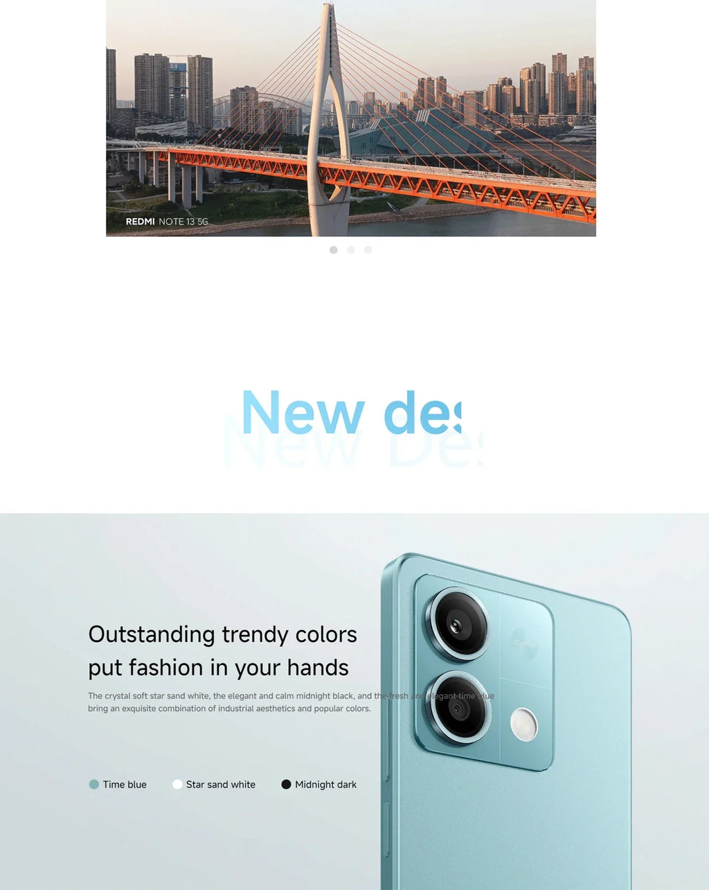 Redmi Note 13 5G 6GB 8GB RAM 128GB 256GB ROM SmartPhone 6.67inch 140Hz 100MP 5000mAh used phone