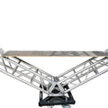Removable aluminum alloy outdoor performance triangular square booth