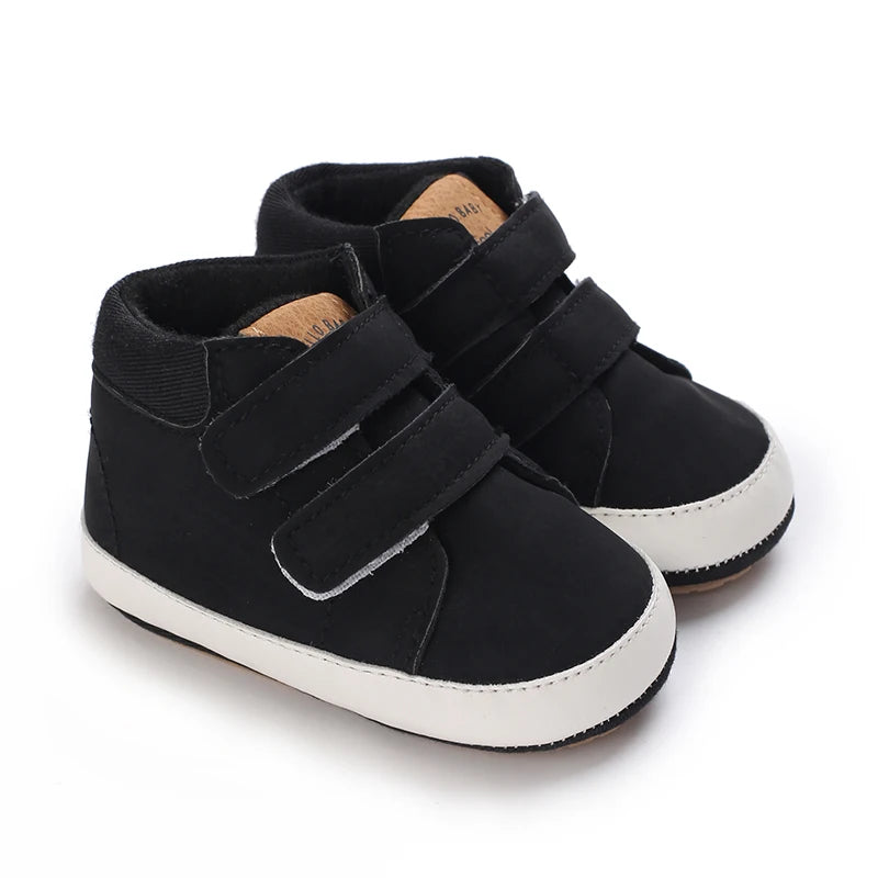 Spring and Autumn Seasonal Collection 0-1 Year Old Baby Shoes Soft Bottom High Top Baby Shoes Baby Shoes Learning Shoes