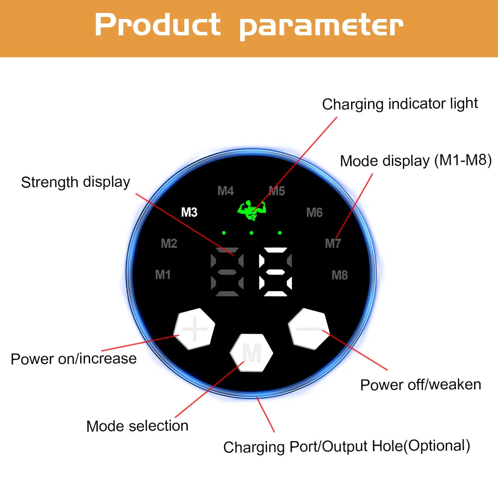 Smart Arm Massager EMS Muscle Stimulator Electric Arm Trainer USB Recharge Slimming Shaping Massager Weight Loss Fitness