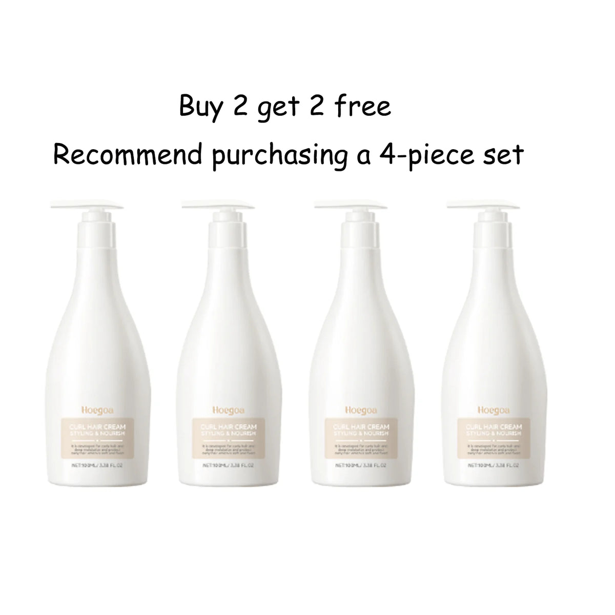 HOEGOA 100mL Curl Hair Cream Provides Deep Moisture Prevents Dryness Repairs Damaged Hair Curl Cream For Curly Hair