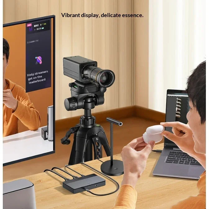 UGREEN CM630 15390 4K 60Hz HDMI Video Capture Card 1080P 60fps USB C Recording Loop Out with Mic Headset