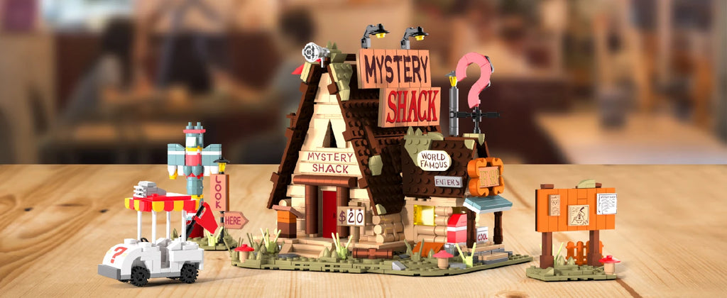 1125PCS MOC Mystery Shack Building Blocks Model Toys Assembly Street View Bricks Desktop Display Ornament Gifts For Christmas Halloween