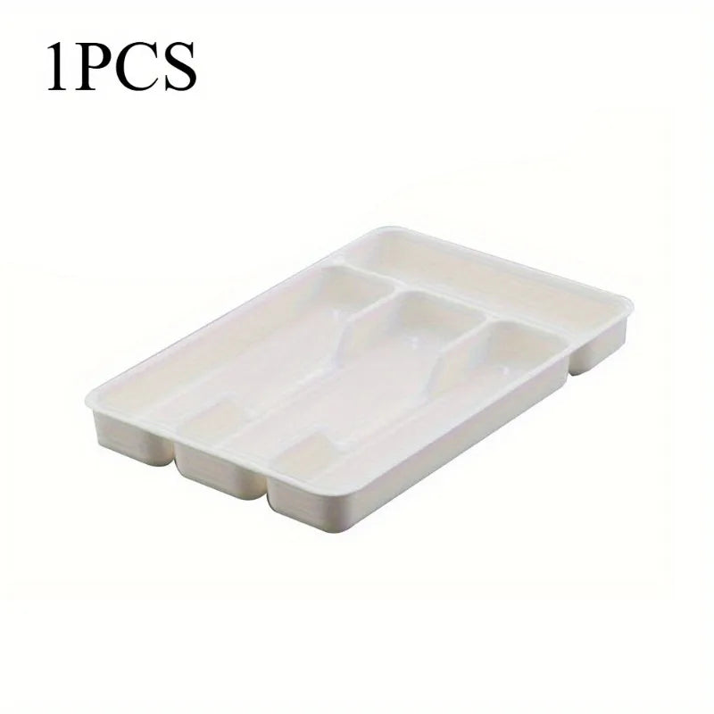 Cutlery Organizer Tray Kitchen Drawer Storage for Knives Forks Spoons with Compartment Divider Utensil Holder for Efficient