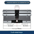 65-130MM High Quality European Standard Lock Cylinder,Super C-Level Anti-Theft Door Lock Cylinder,Household Copper Lock 8 Keys