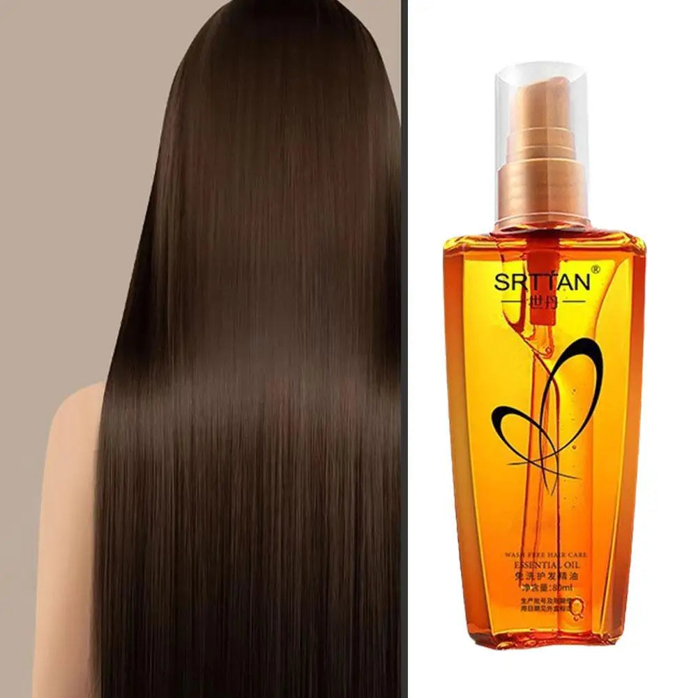 80ML Moroccan Argan Oil Hair Serum Lightweight Hair Oil Mist For Split Ends Frizzy Hair And Flyaways,Hair Oil Repair Gloss Shine