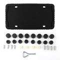 For Infiniti Car Silicone License Plate Frame Kit Detachable Waterproof Antirust Number Plates Holder Bracket for US Canada Auto